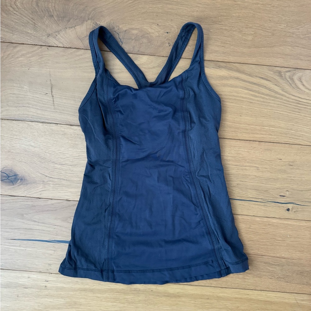 Lulu lemon charcoal workout top size 2